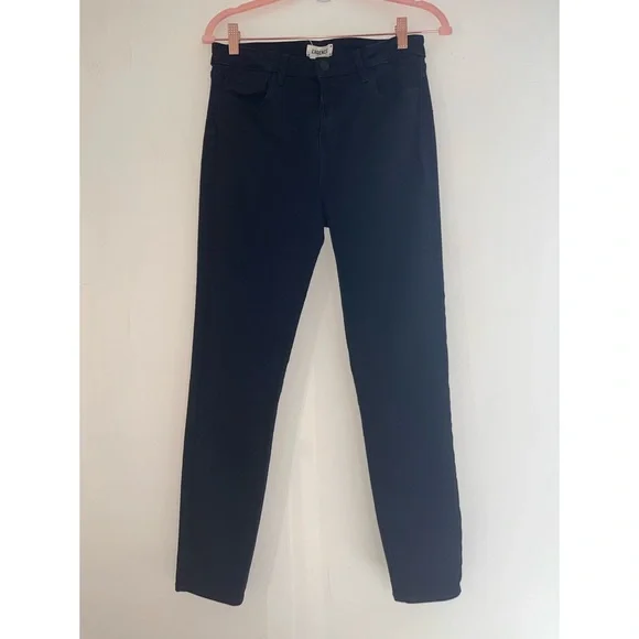 L’Agence Margot High Rise Skinny Jeans Black Size 29 Baddie Edgy Goth Grunge - Picture 2 of 11